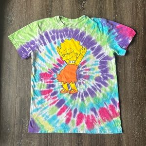 Lisa Simpson-The Simpsons Tie Dye Small unisex T-Shirt